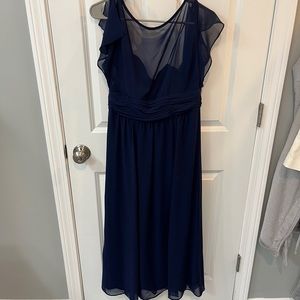 Navy Blue Chaps Dress